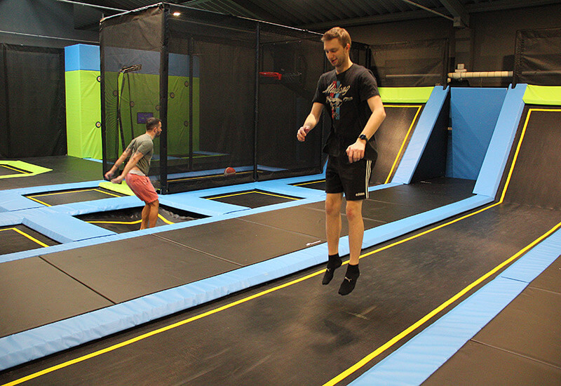 Trampolinbereich